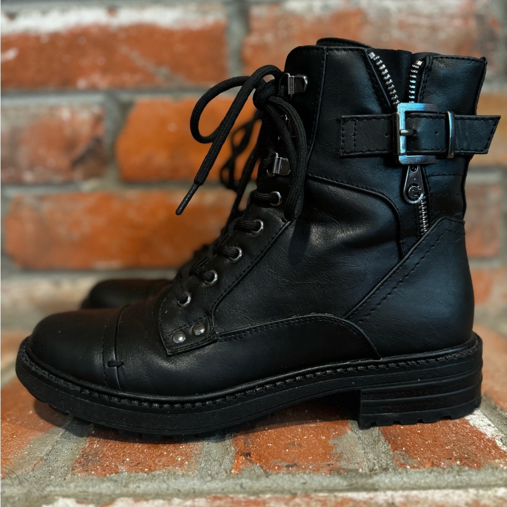 Guess Gussy Combat Boots, Women’s Boots, Size 7.5